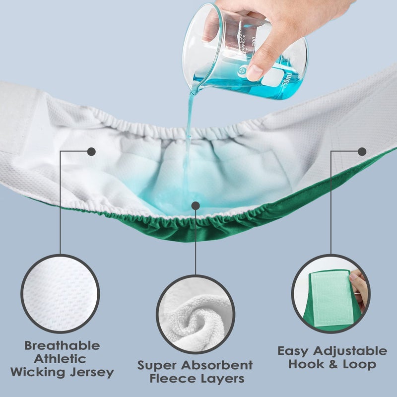 Wegreeco Washable Dog Diapers - Washable Male Dog Belly Wrap- Pack of 3 - (Blue,Green,Purple,Small) - Image 3